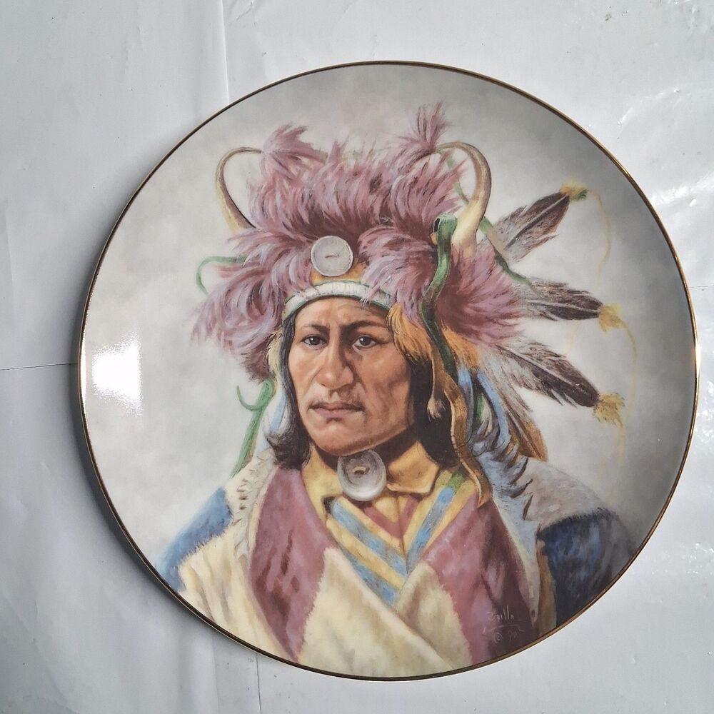 Dignity of the Nez Perce1991 Indian Artaffects Plate
